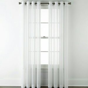 RegentCourt Tonal Stripe Matte Sheer Grommet Panel